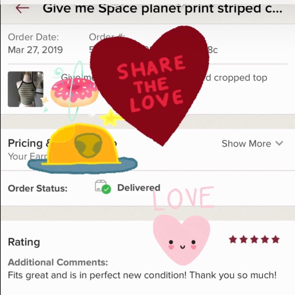 Im different👽blue tie dye alien print crop top - Picture 4 of 7